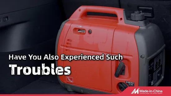 Inverter a benzina con raffreddamento ad aria da 2kw 3kw/generatore portatile da campeggio digitale silenzioso con ruote